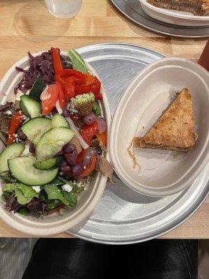 Bowl and baklava