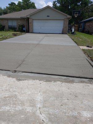 New sidewalk and driveway. Very pleased with the service.