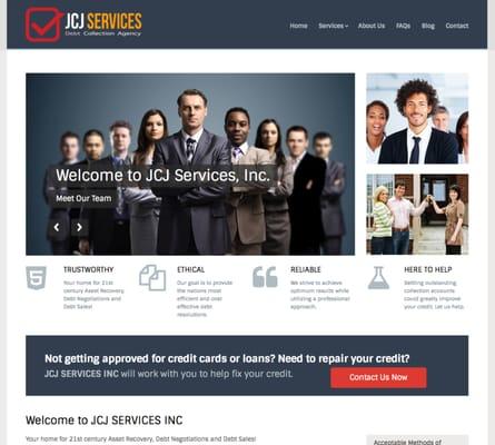 Corporate web design. Debt Collection design