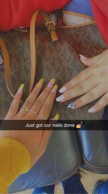 Me and my sisters nails