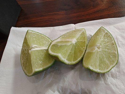 They had the largest lime ‍ wedges I've ever seen on the salsa bar.