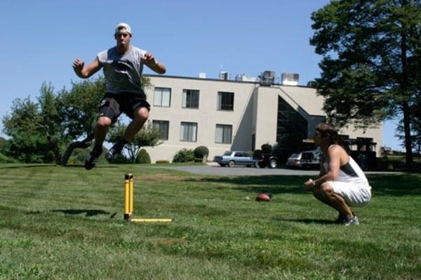 1 on 1 Personal Training at the outdoor training field.