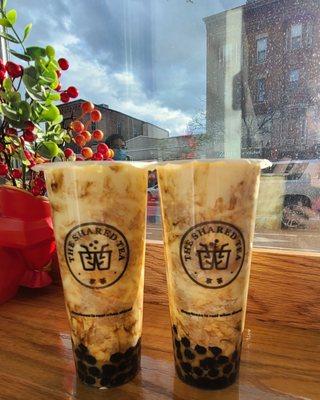 Brown sugar boba milk tea