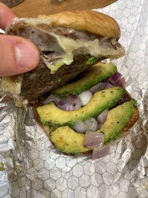 Mean Green Avocado Burger