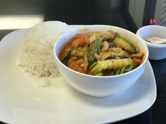 Penang Curry Chicken with mixed veggies #71