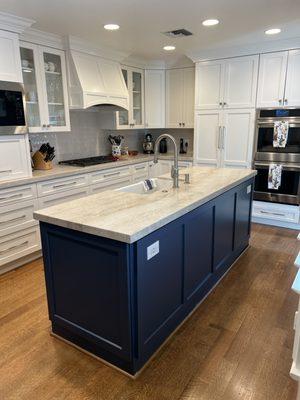 Cabinets brought to ceiling