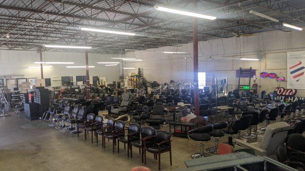 Salon & Barber chairs, stations, furniture, mirrors, boosters and more.