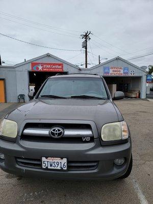 Taking good care of my Toyota Sequoia!