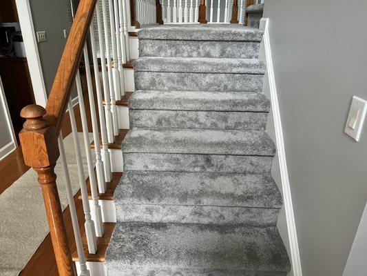 New carpet one stairs Smoke Rocky II