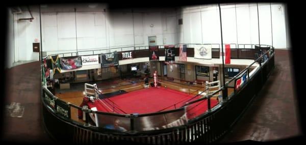 77 year old boxing ring - the oldest in the country.