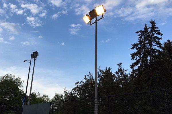 Courts lights at Pavillion still not fixed