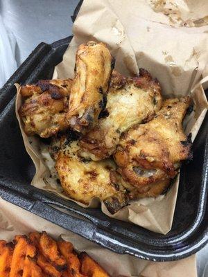 Garlic Parmesan baked wings