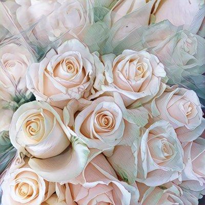 White Rose Bouquets. March 2021.