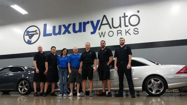 We are the team at Luxury Auto Works, come and see why we're the top rated Euro Service & Repair center in Central Texas.