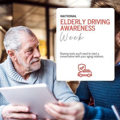 Elderly Driving Awareness Week 
Having a conversation about driving confidence with aging loved ones is an important s...