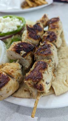 Chicken souvlaki special