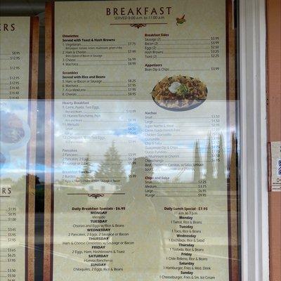 Breakfast Menu