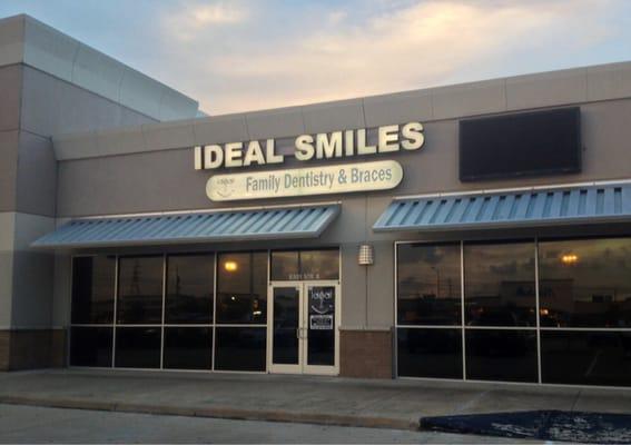 Storefront at sunset