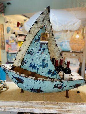 Hemingway Boat - made from salvaged oil drums!