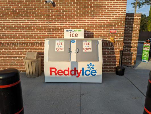 This is a view of their outdoor ice bin.  Photo taken August 27, 2023.