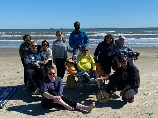 Who said therapy can't be fun? Taking rehab to the beach!