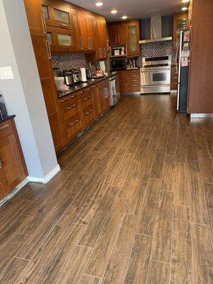 Marazzi wood look tile style American Estates color spice.