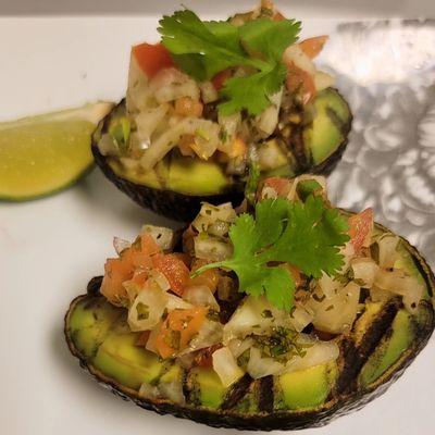 Grilled Avocado served with our own in House Pico de Gallo