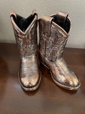 30 year old sticky Vinyl Cowboy boots but they came out great!