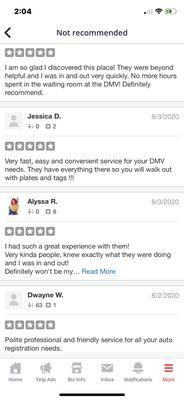 These are all Genuine 5 Star  Yelp Reviews!!! But Yelp Hides them Because apparently we don't pay them enough