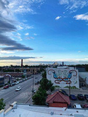 Rooftop views of downtown