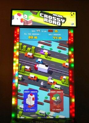 The arcade version of Crossy Road...