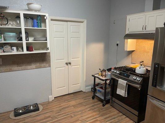 Gutted kitchen left unfinished