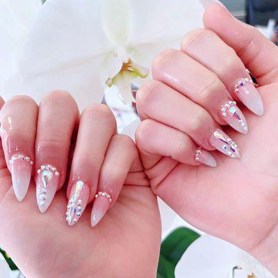 Full Acrylic Gel with/crystals