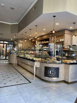 Pastry and bread counter