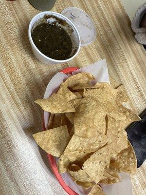 Chips & Medium Salsa Negra