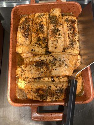 Salmon for lunchbox