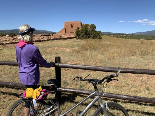 Biking at Pecos National Historical Park. Minutes from Pecos River Cabins