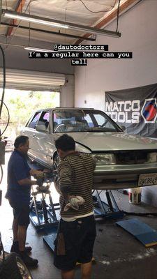 Track car in for basic maintenance