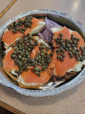 The Lox platter with extra capers!