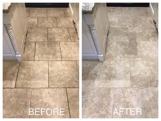 Tile & Grout Cleaning - Before & After