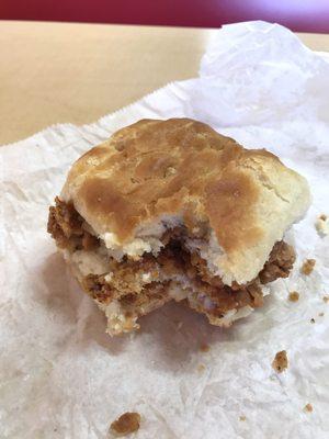 Tenderloin biscuit. Greatest ever