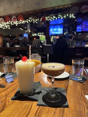 Pina colada & espresso martini