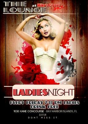 Ladies Drink Free Fridays 7-11 PM