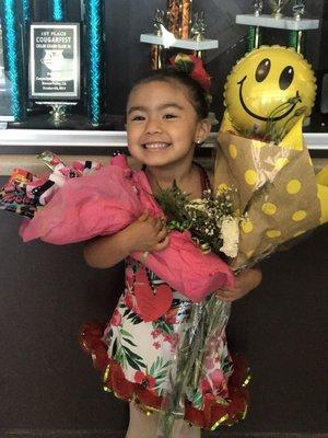 My baby Leilani at her first dance performance. Thank you DDPAC for teaching my baby all her moves.