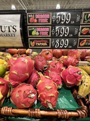 I can't believe these dragon fruit $6?? Mine is twice the size I don't like it too much my neighbors got them free!my husband eats them