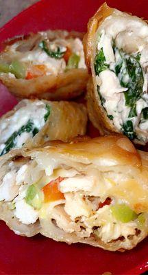 Stuffed Chicken Egg Rolls & Philly Chicken Egg Rolls