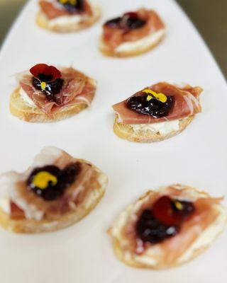 Ricotta Fig Prosciutto Toast