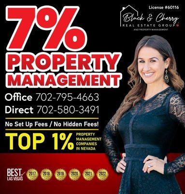 Black & Cherry Property Management has now won 'Best of Las Vegas' 6 years in a row!