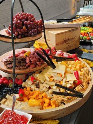 Triple cheese tray