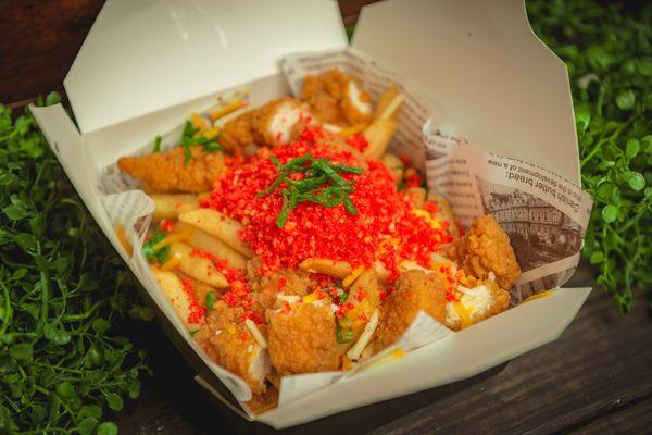 Flaming Hot Loaded Fried Chicken